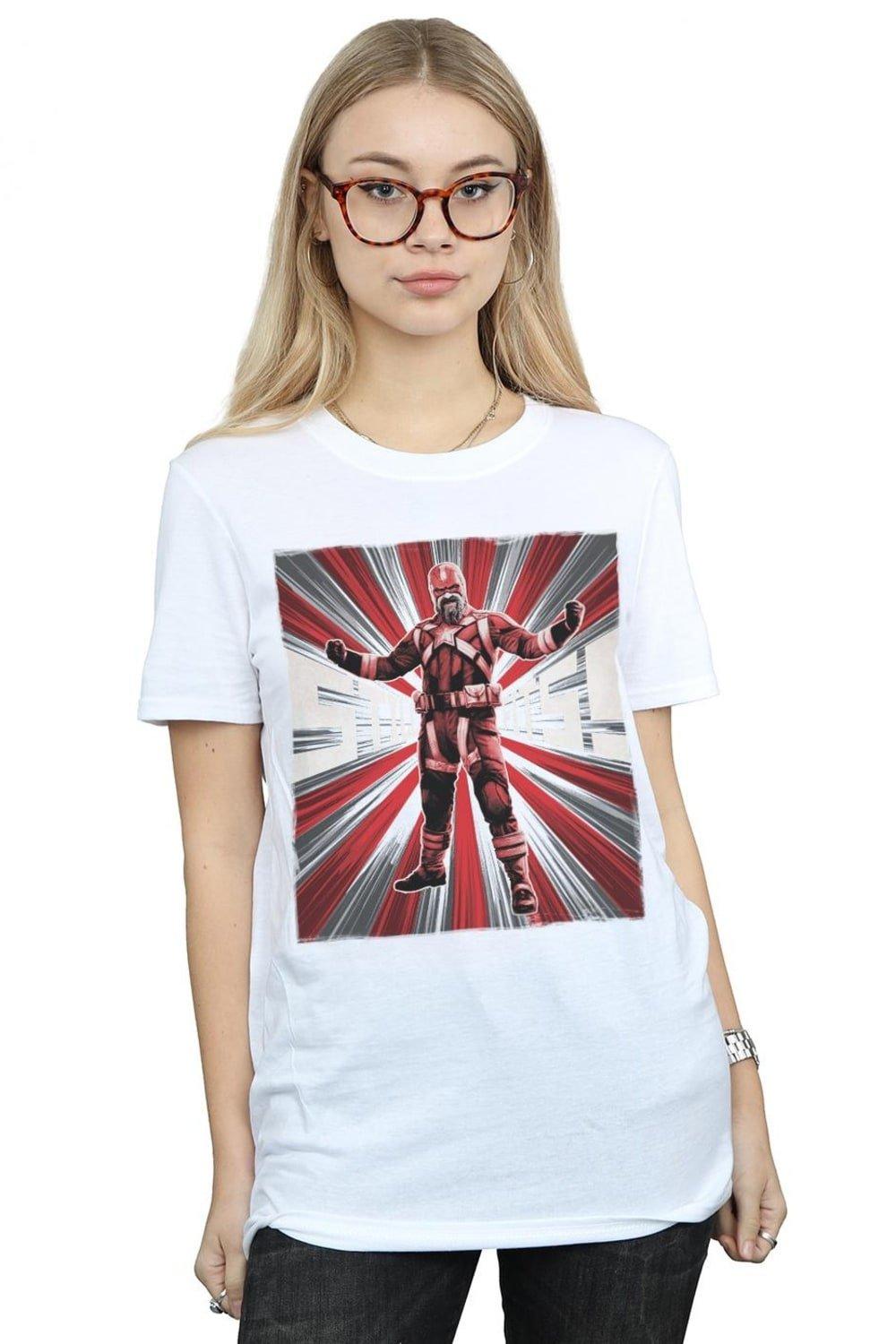Black Widow Movie Red Sparrow Fits Cotton Boyfriend T-Shirt