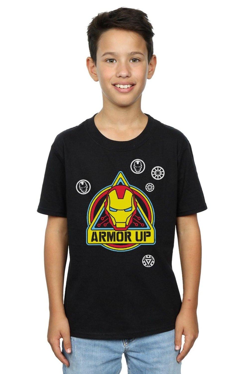 Iron Man Armor Up Badge T-Shirt