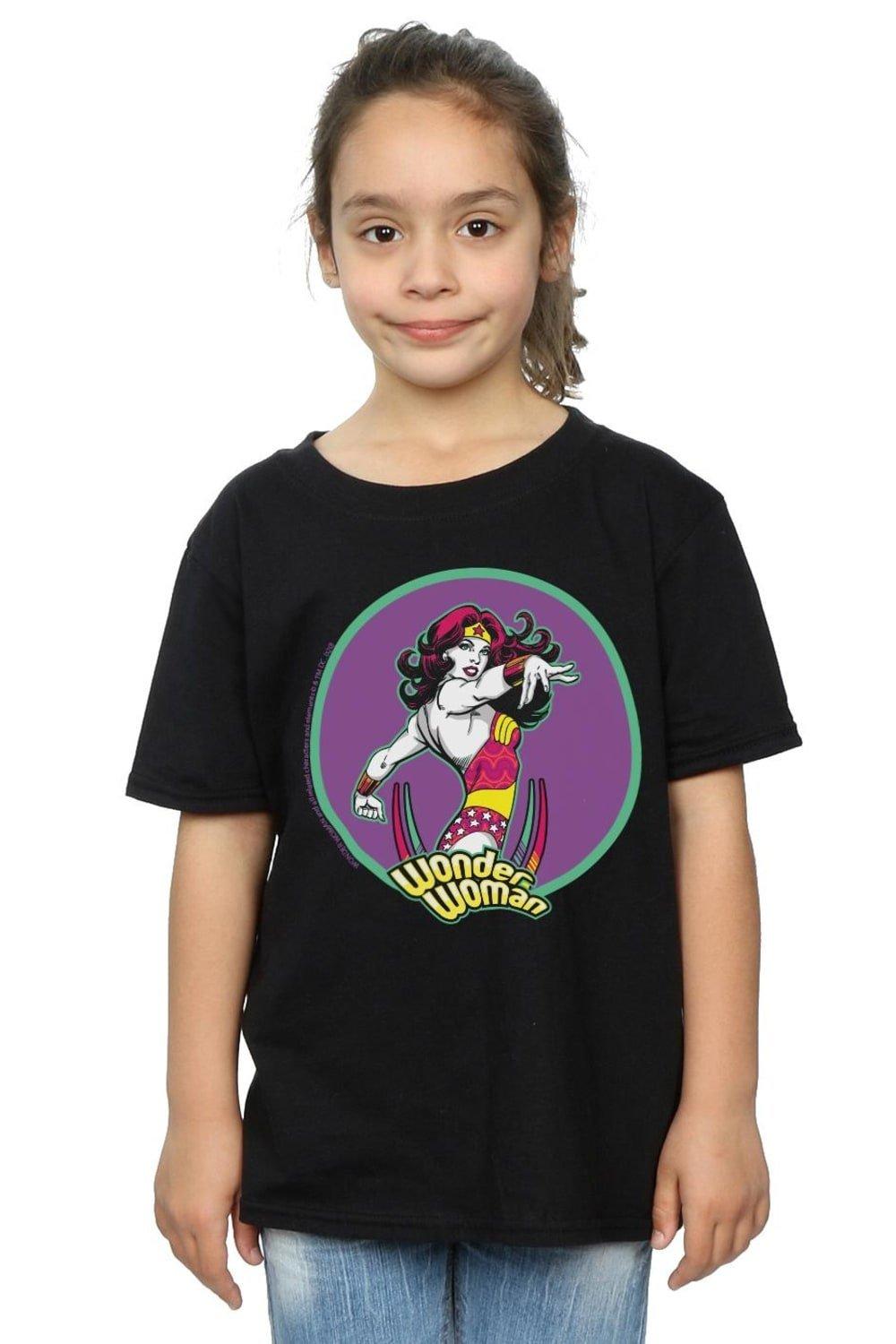 Wonder Woman Psychedelic Cotton T-Shirt