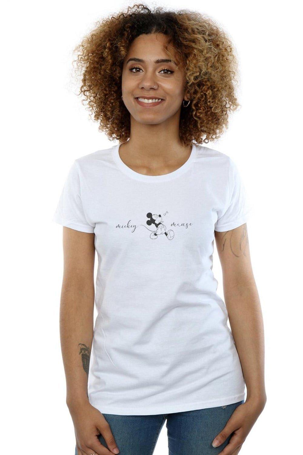 mickey mouse whistle cotton t-shirt