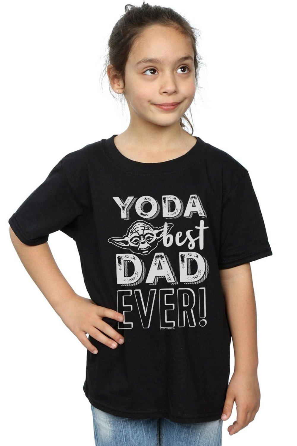 Yoda Best Dad Cotton T-Shirt
