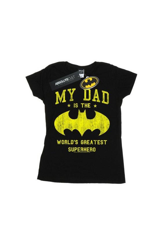 DC Comics Batman My Dad Is A Superhero Cotton T-Shirt 2