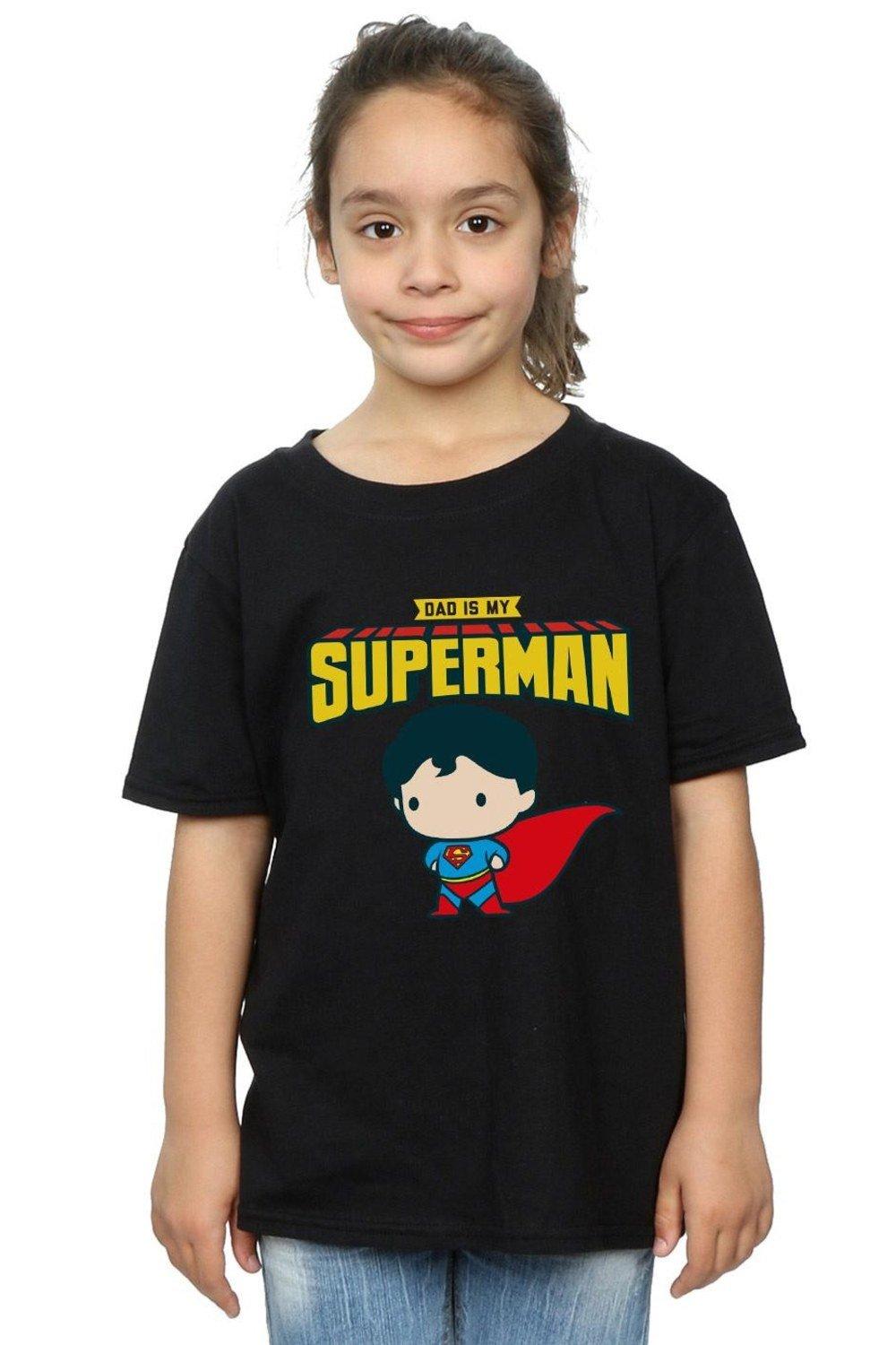 Superman My Dad Is My Hero Cotton T-Shirt