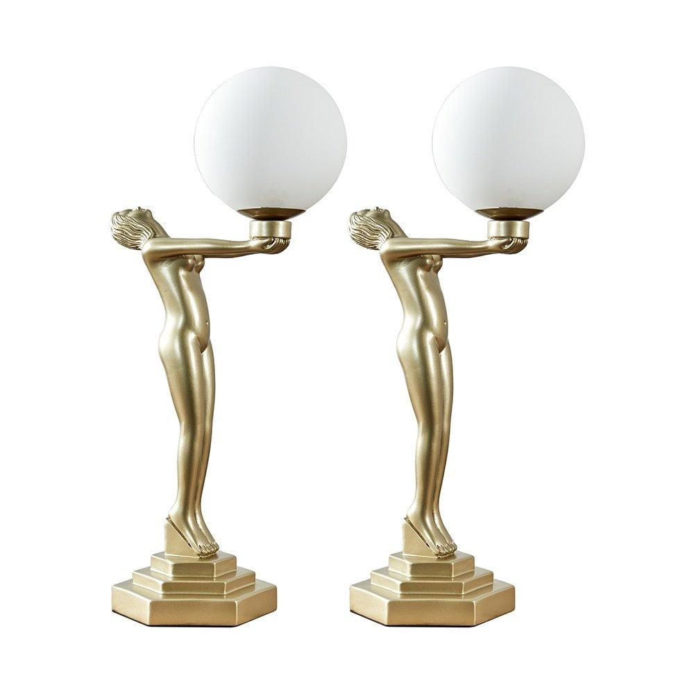 Pair of Gold Table Lamp