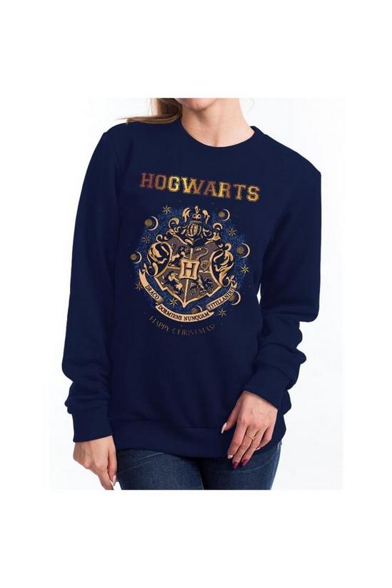 Harry Potter Christmas At Hogwarts Print Crewneck Sweatshirt 2