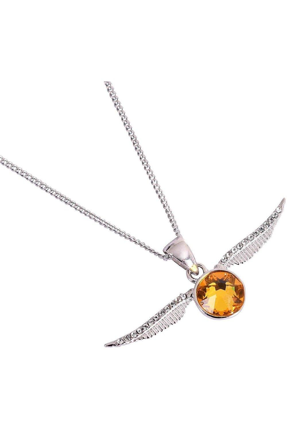 Jewelled Golden Snitch Necklace