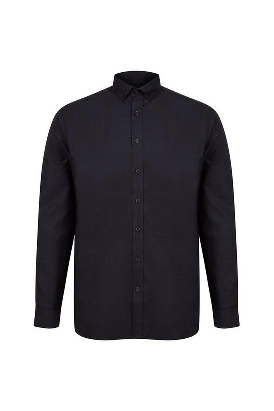 Henbury Modern Long Sleeve Classic Fit Oxford Shirt 1