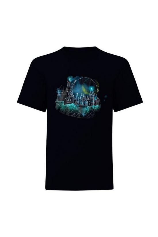 Harry Potter Hogwarts Wireframe T-Shirt 1