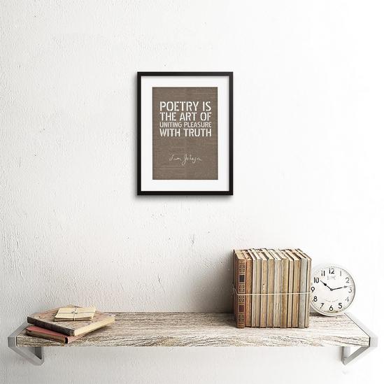 Artery8 Wall Art Print Dictionary Page Quote Samuel Johnson Poetry Artwork Framed 9X7 Inch 2