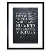 Artery8 Wall Art Print Slate Quote Abraham Lincoln Vices Virtues Artwork Framed 9X7 Inch thumbnail 1
