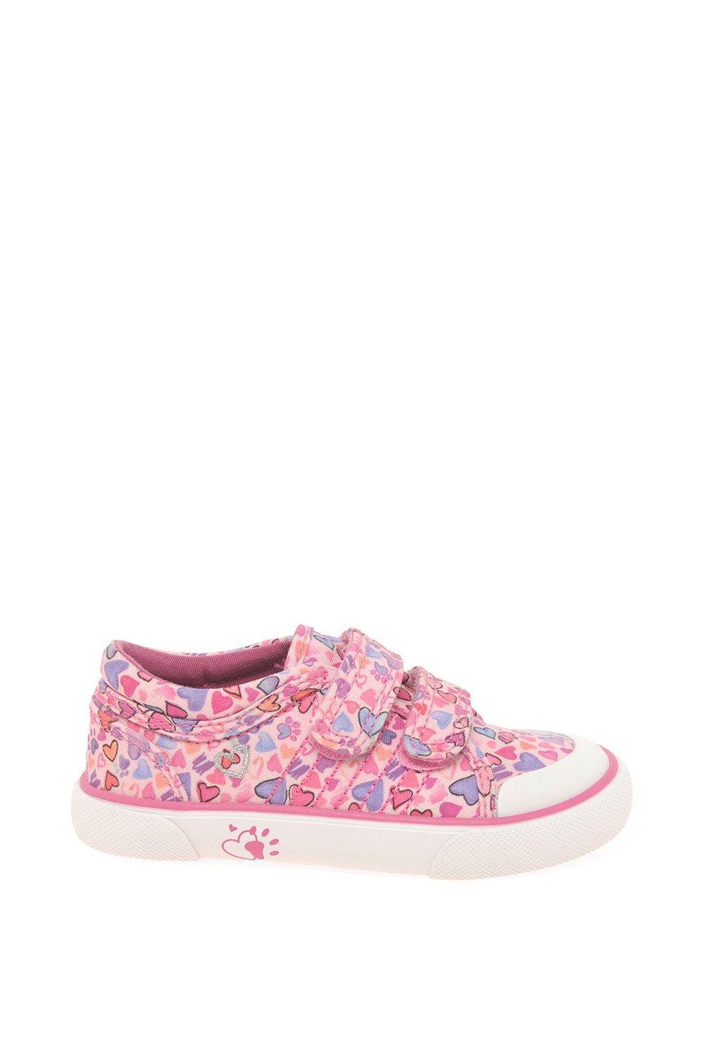 Loveheart Girls Infant Canvas Shoes