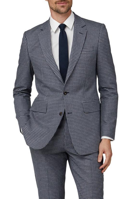 Hammond & Co Textured Gingham Tailored Fit Suit Jacket 1