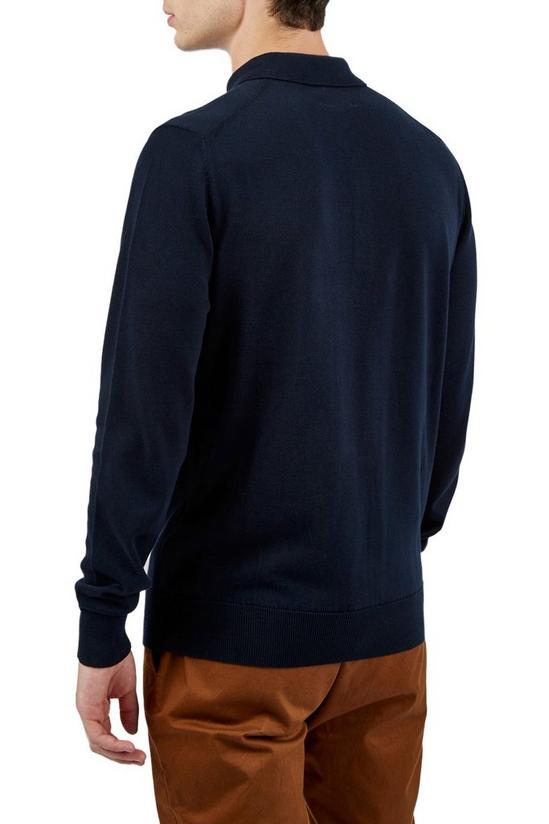 Ben Sherman Long Sleeve Knitted Polo 3