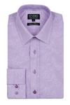 Jeff Banks Floral Stripe Jacquard Formal Cotton Shirt thumbnail 1