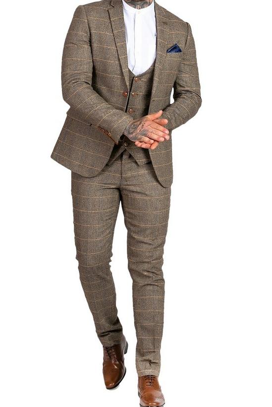 Marc Darcy Ted Tan Check Jacket 2