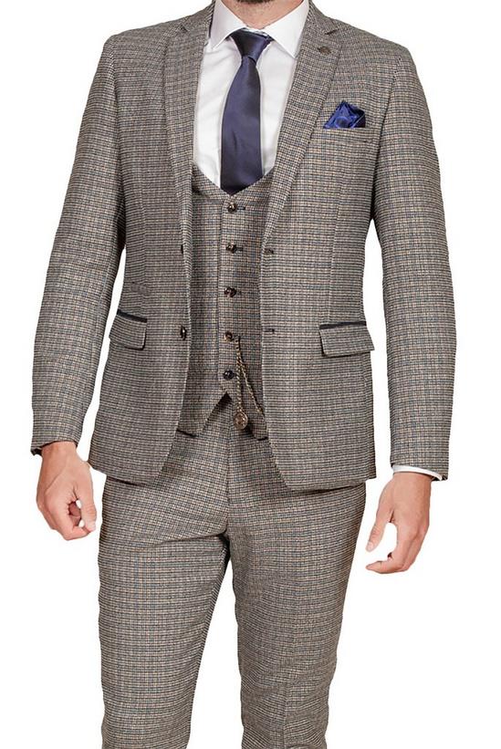 Marc Darcy Check Tailored Fit Suit Jacket 1