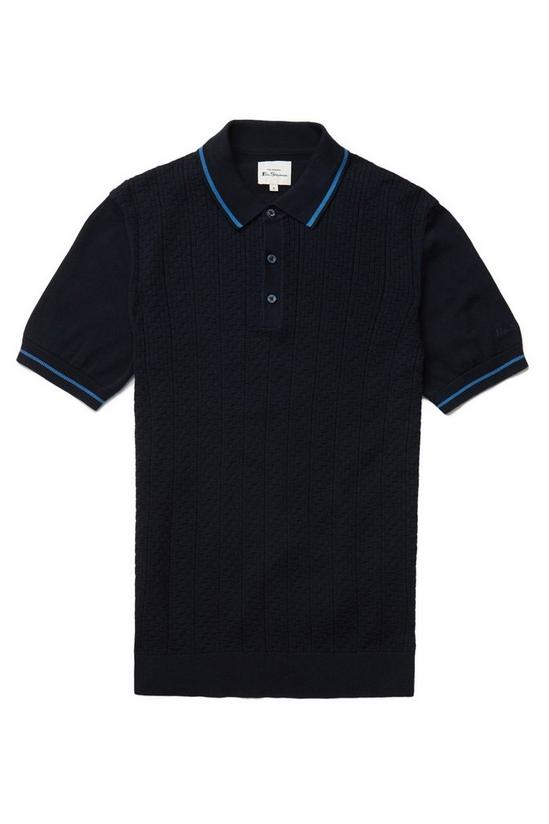 Ben Sherman Textured Front Knitted Polo 4