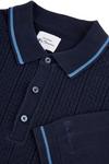 Ben Sherman Textured Front Knitted Polo thumbnail 5