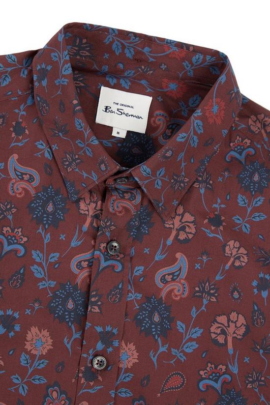 Ben Sherman Long Sleeve Retro Floral Print Shirt 5