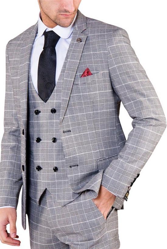 Marc Darcy Check Slim Fit Suit Jacket 1