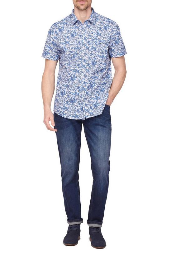 Jeff Banks Short Sleeve Floral Print Cotton Shirt 2