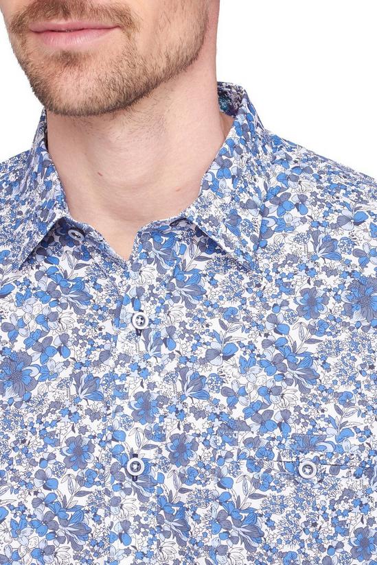 Jeff Banks Short Sleeve Floral Print Cotton Shirt 4
