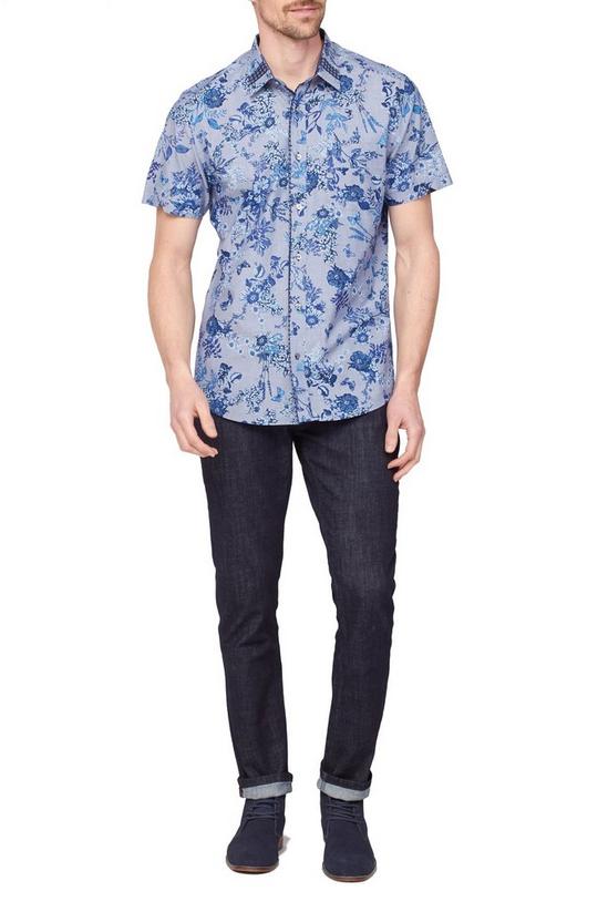 Jeff Banks Short Sleeve Floral Print Cotton Shirt 2
