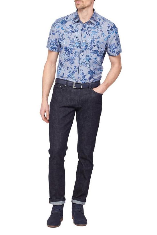 Jeff Banks Short Sleeve Floral Print Cotton Shirt 5