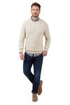 Racing Green The Stewart Crew Neck Cable Jumper thumbnail 2