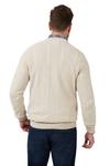 Racing Green The Stewart Crew Neck Cable Jumper thumbnail 3