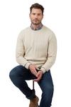 Racing Green The Stewart Crew Neck Cable Jumper thumbnail 5