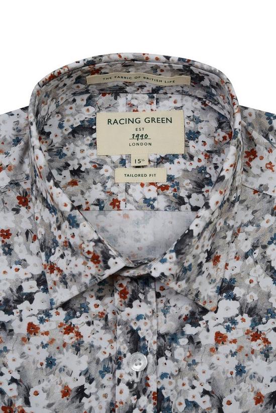 Racing Green Floral Print Shirt 2