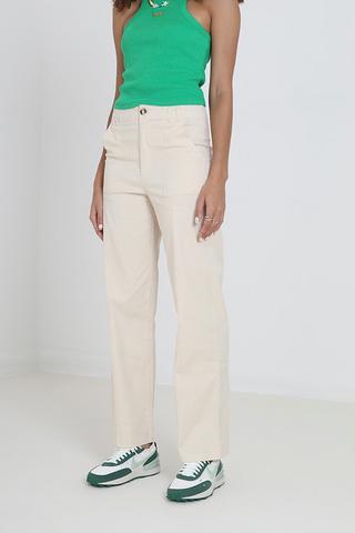 Trousers  Oasis Womens Waffle Tape Jogger Camel ~ Isphingo