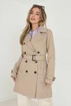 Brave Soul 'Brandy' Double Breasted Short Trench Coat thumbnail 1