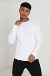 Brave Soul 'Wilson' Crew Neck Cable Knitted Jumper thumbnail 3