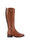 Dune London 'Tap' Leather Knee High Boots thumbnail 1