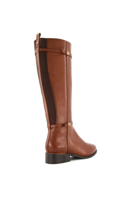 Dune London 'Tap' Leather Knee High Boots 3