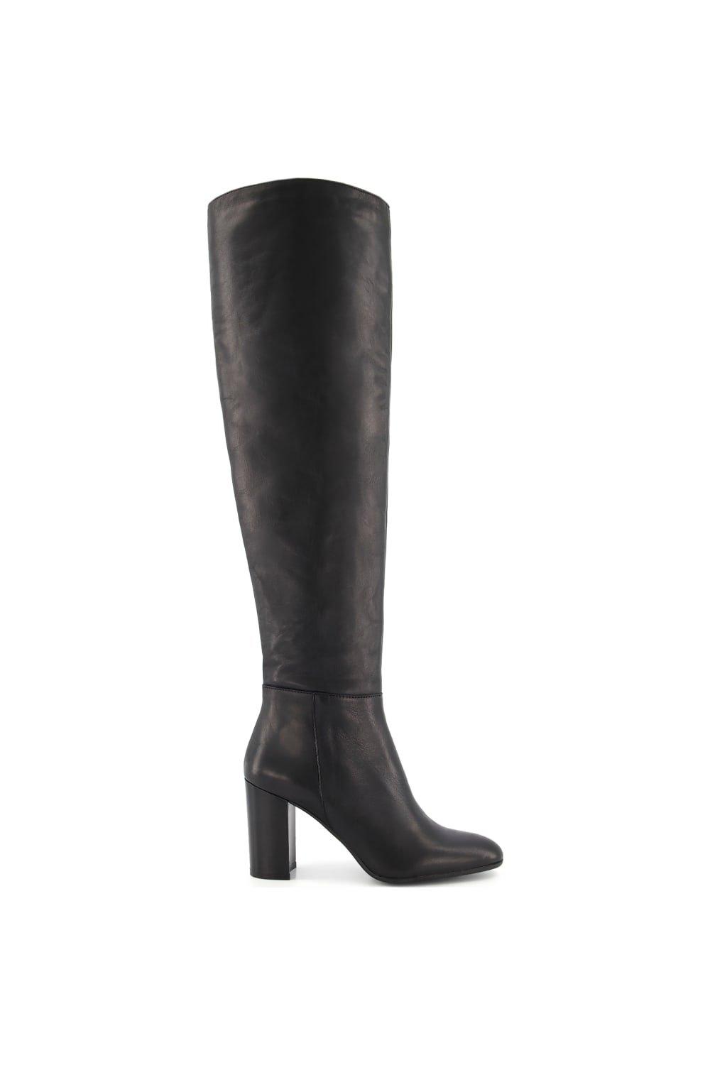 Boots | 'Selsie' Leather Knee High Boots | Dune London