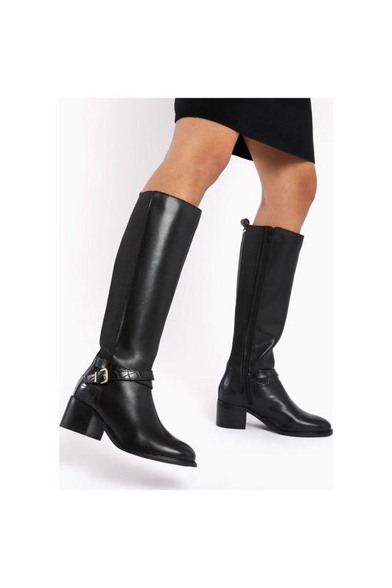 Dune London 'Tildings' Leather Knee High Boots 5
