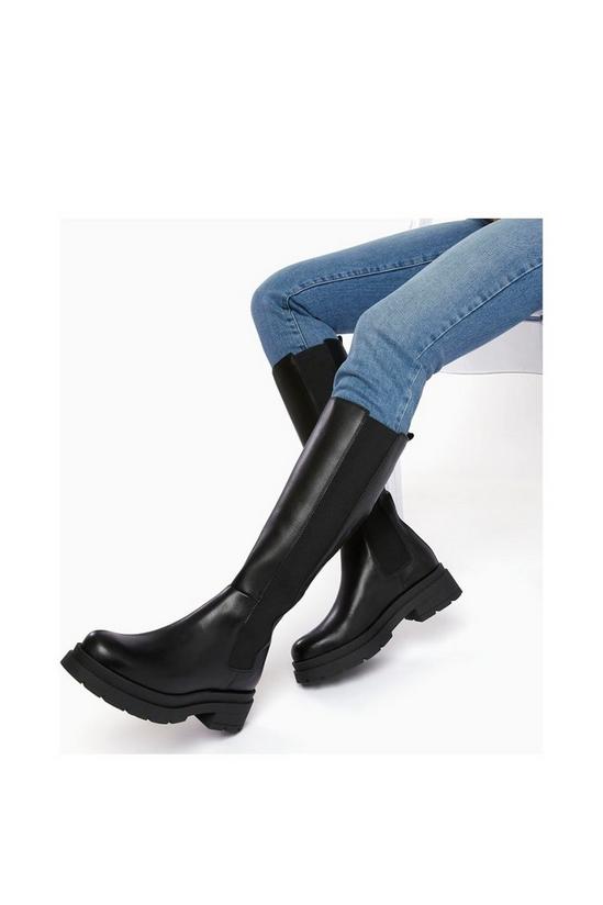 Dune London 'Tempas' Leather Knee High Boots 5