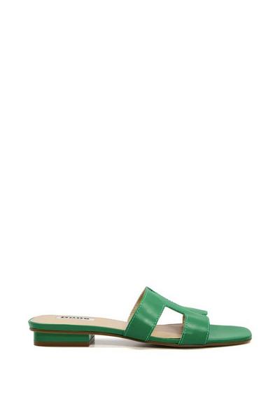 'Loupe' Leather Sandals