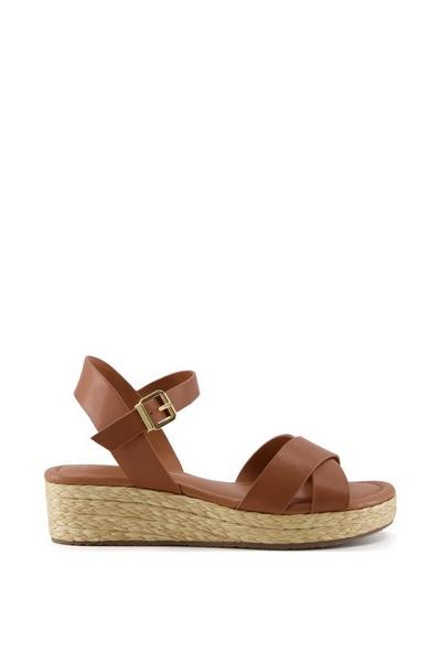 Wide Fit 'Linnie' Leather Sandals