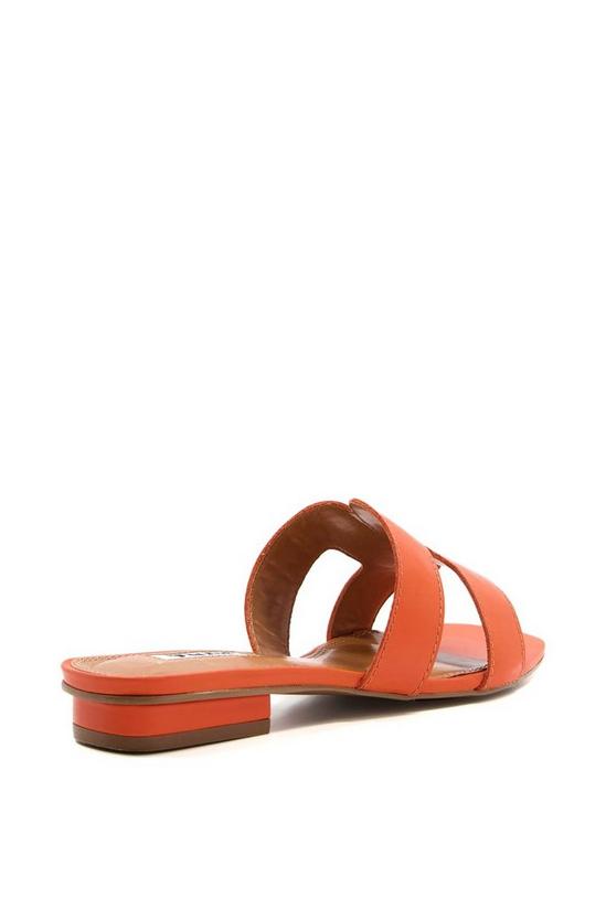 Dune London Wide Fit 'Loupe' Leather Sandals 3