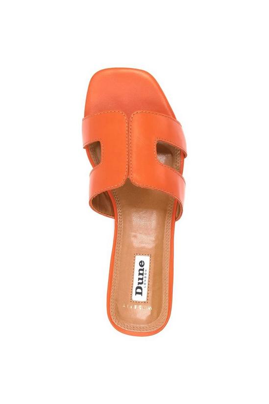 Dune London Wide Fit 'Loupe' Leather Sandals 4