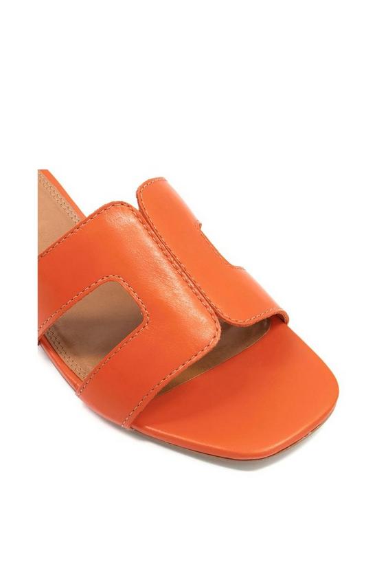 Dune London Wide Fit 'Loupe' Leather Sandals 6