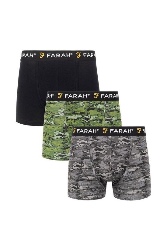 FARAH 3 Pack 'Hidden' Cotton Blend Boxers 1