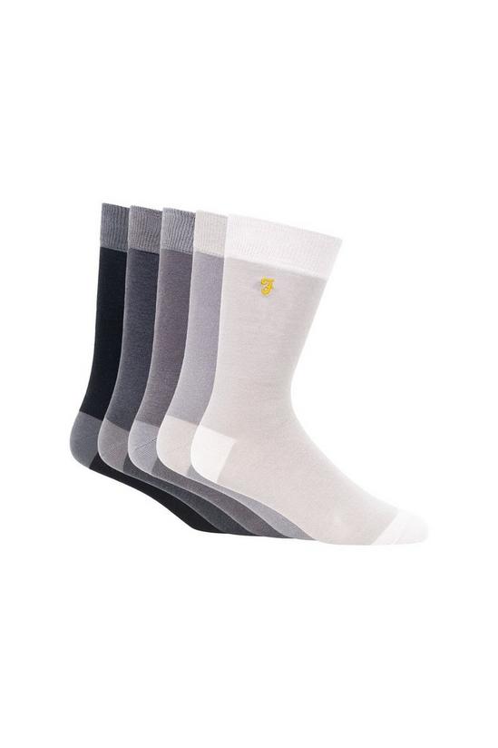 FARAH 5 Pack 'Winston' Cotton Blend Socks 1