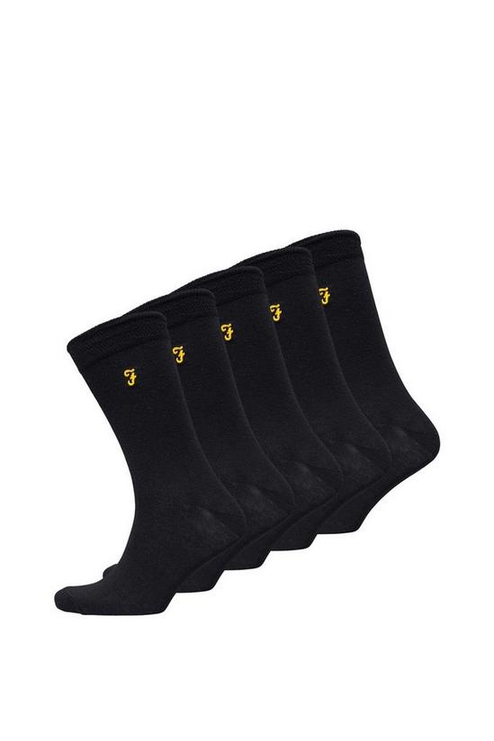 FARAH 5 Pack 'Kinley' Cotton Blend Socks 1