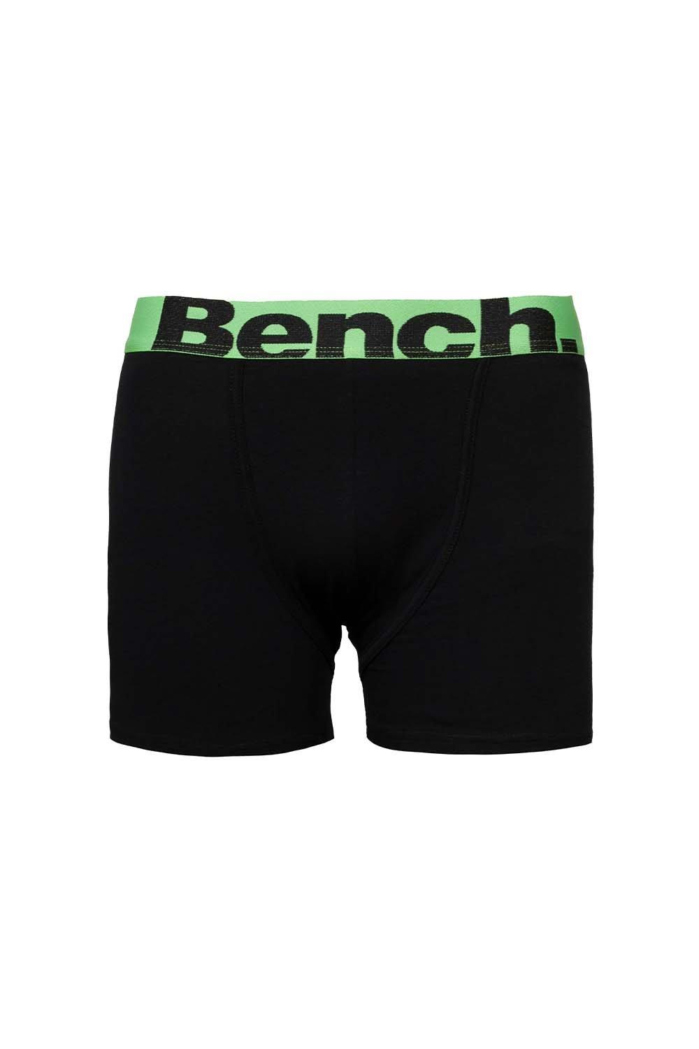 Bench 7 Pack Diego Mens Designer Boxer Shorts / Trunks in Black with  Coloured Bands - Bennetts Direct Ltd