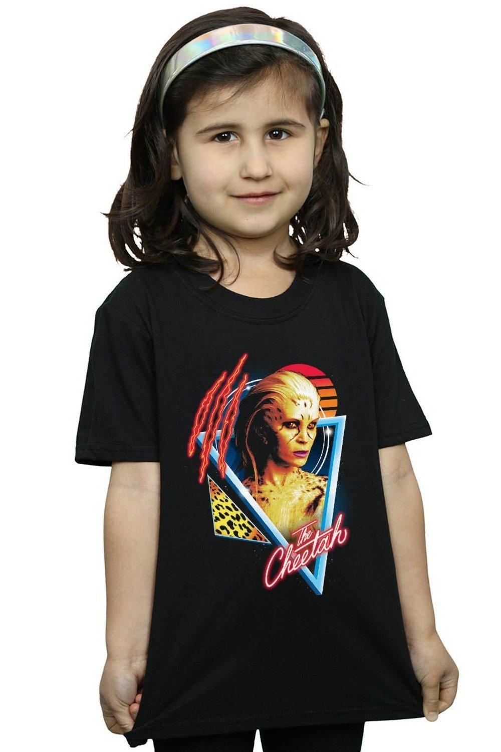 Wonder Woman 84 Retro Cheetah Design Cotton T-Shirt